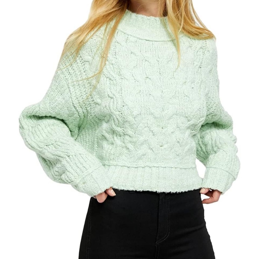 Free People “Merry Go Round” Women's Cable Knit